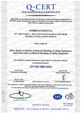 CERTIFICATE ENG FILIS ISO 9001
